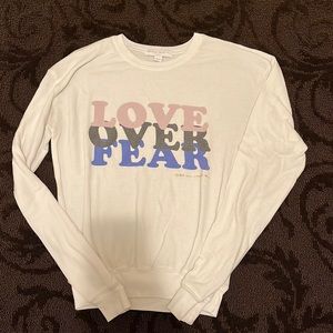 Spiritual Gangster: “Love over fear” long sleeve shirt